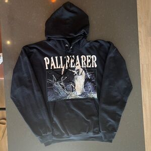 Heavy Metal Band Hooded Pull Over Sweatshirt ‘Pallbearer’ Black Mens Large